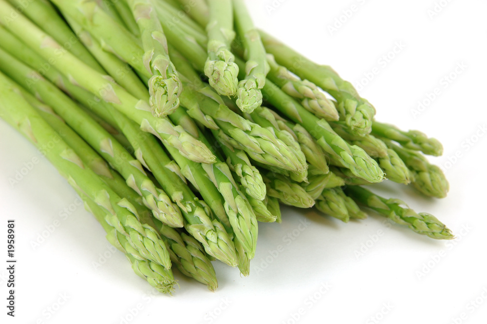 close up of a bunch of asparagus