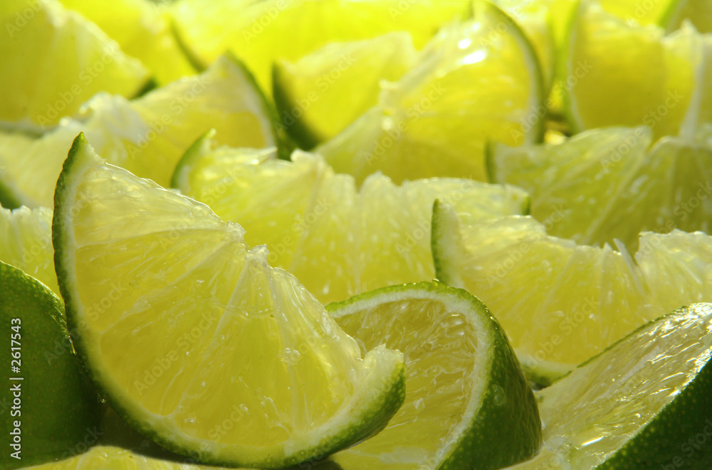 background of limes