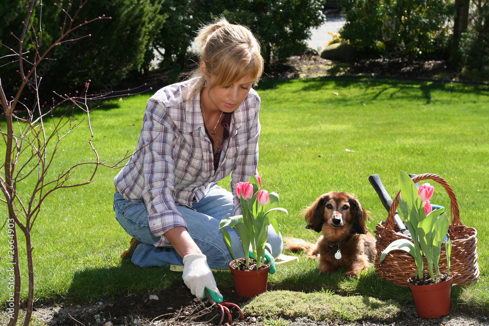 pretty gardener