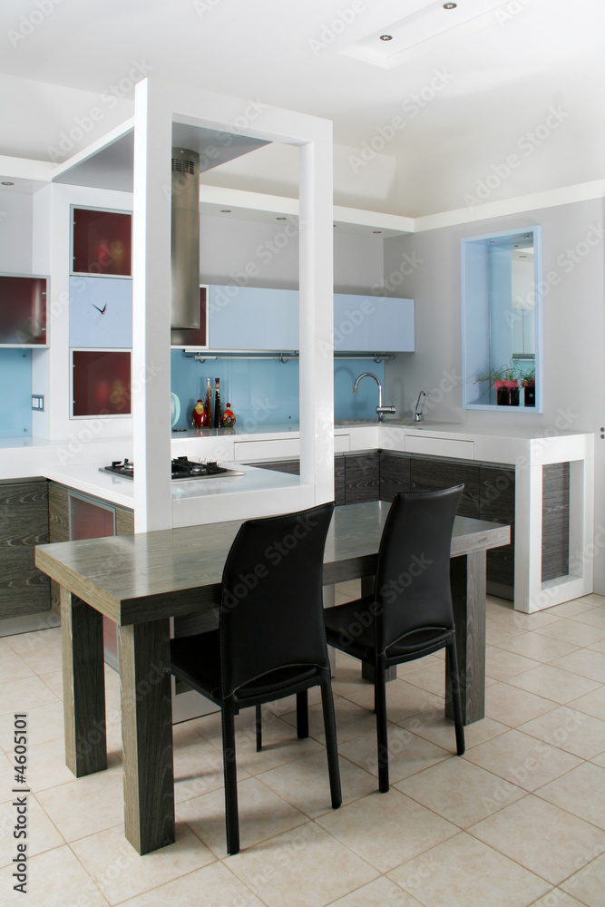 Modern white kitchen