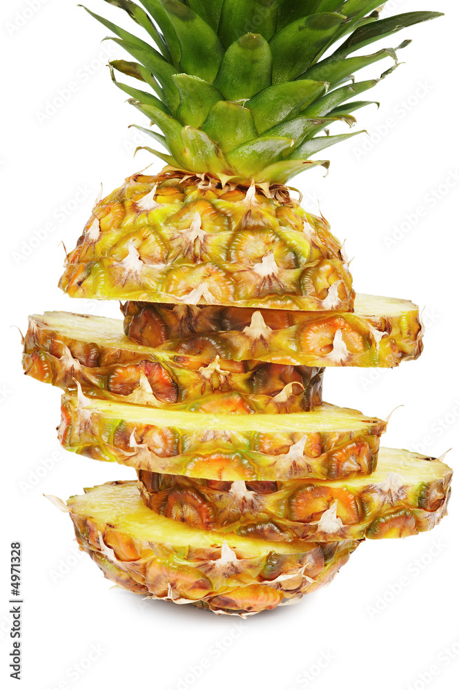 Sliced pineapple