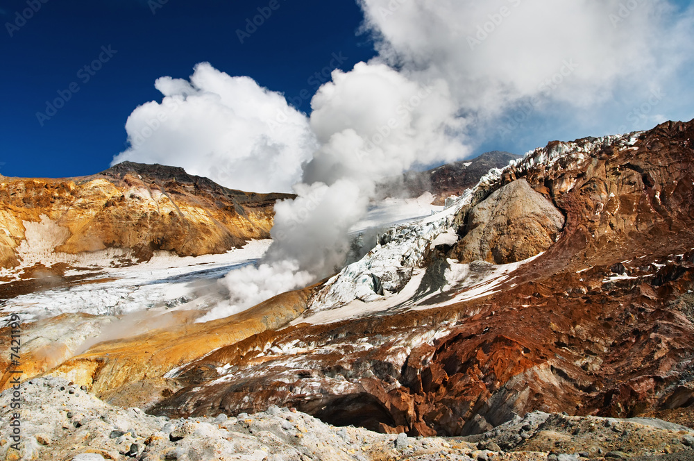 活动火山口