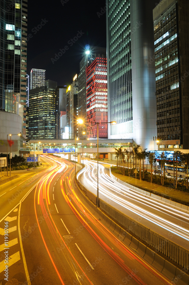 香港夜间交通