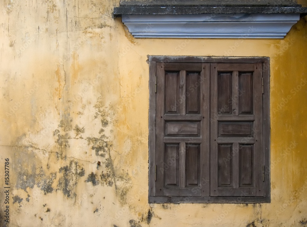 Wand mit Fenster,Hoi An