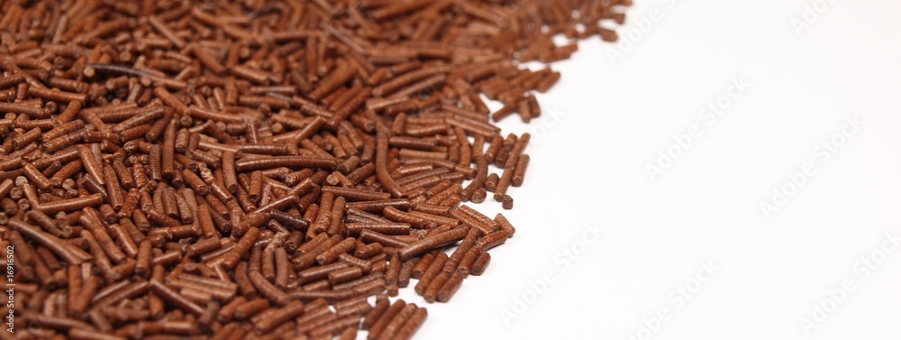 Chocolate granules background