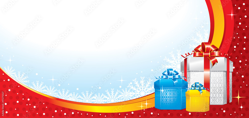 Wonderful Christmas illustration. Vector.