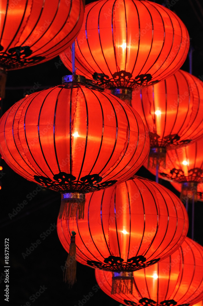 Chinese red lanterns