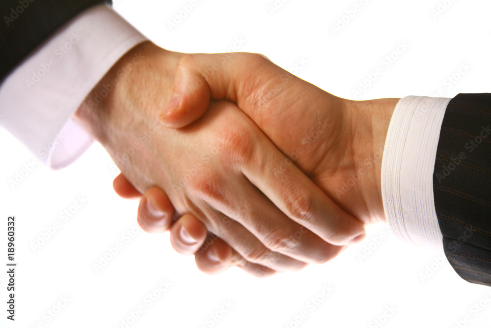 Business handshake.