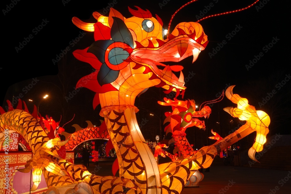 Chinese traditional dragon lantern