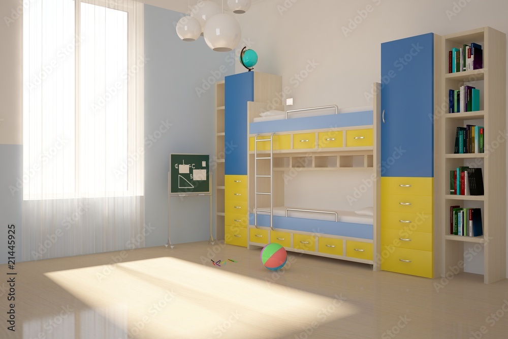 colored children room