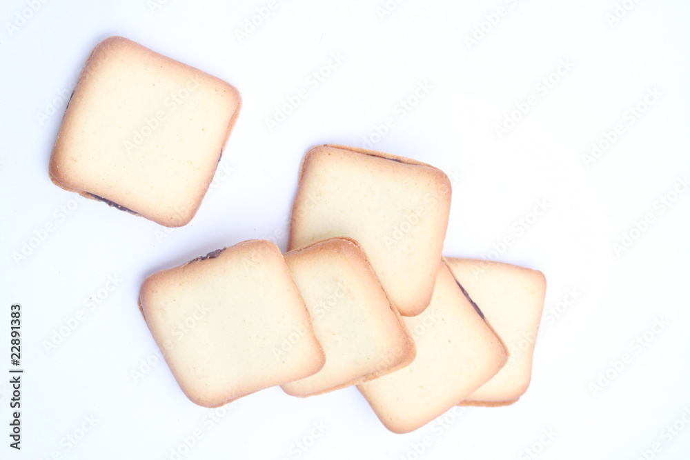 cookie with white background