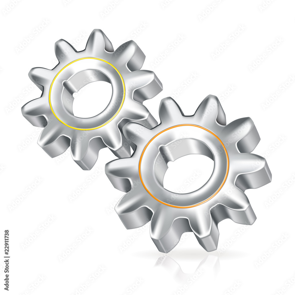 Two gears icon