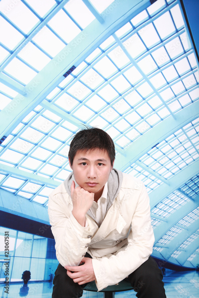 portrait of asian young man