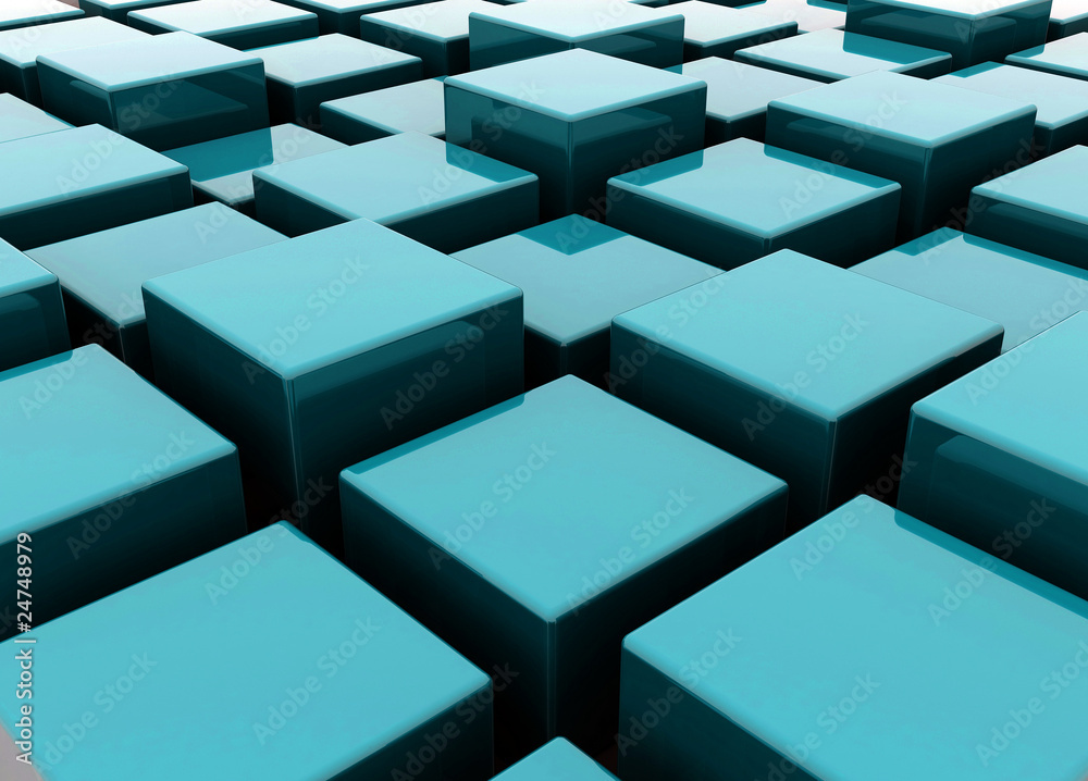 abstract background of 3d blocks