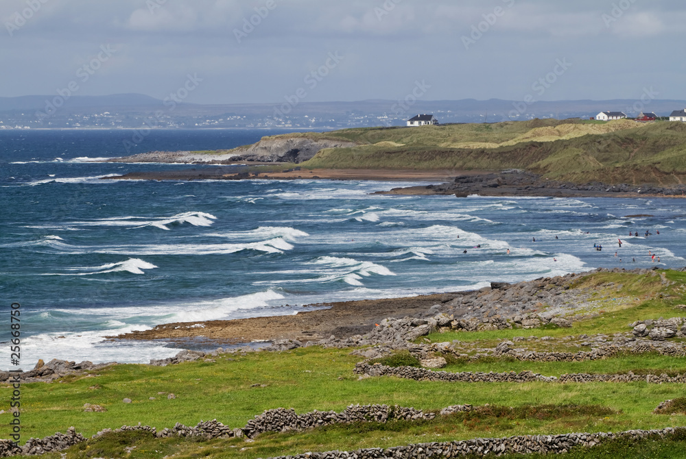 Surfing on irish waves