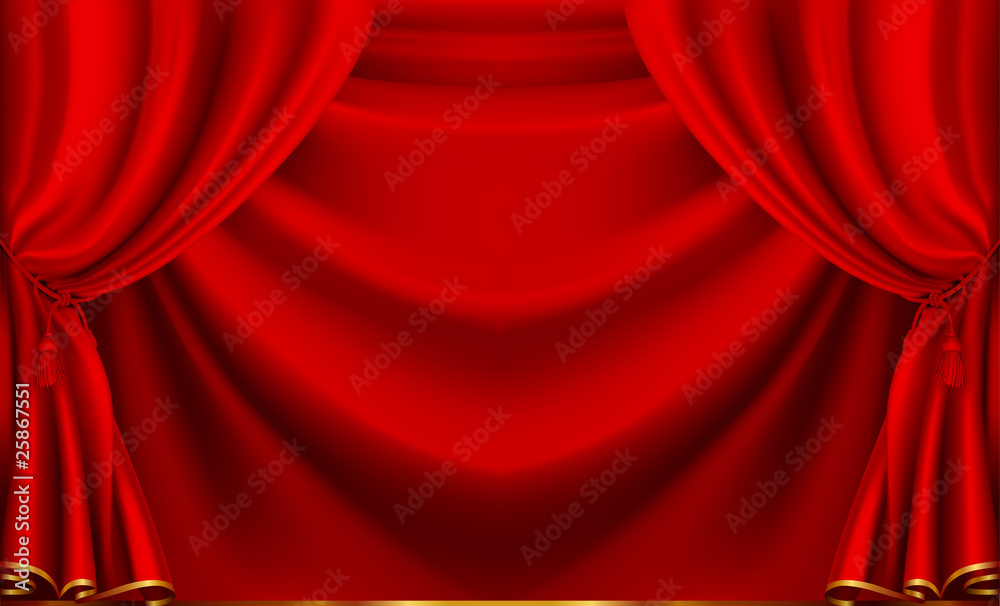 Red Theater Curtain