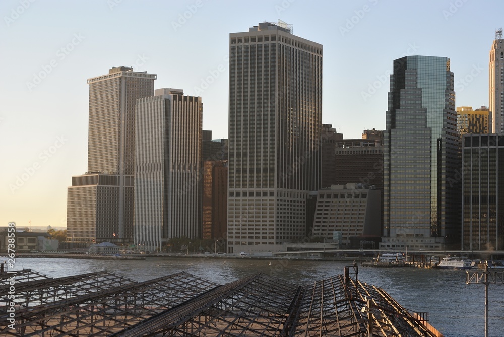 Lower Manhattan at Sunset