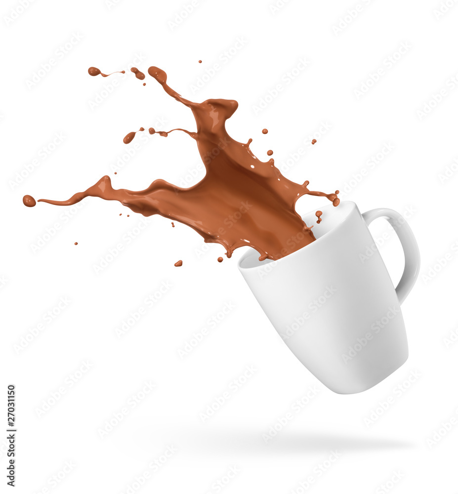 chocolate drink splash