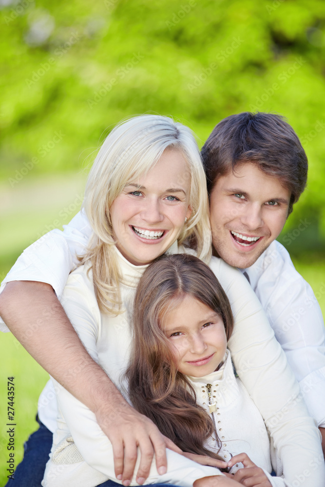 Smiling family