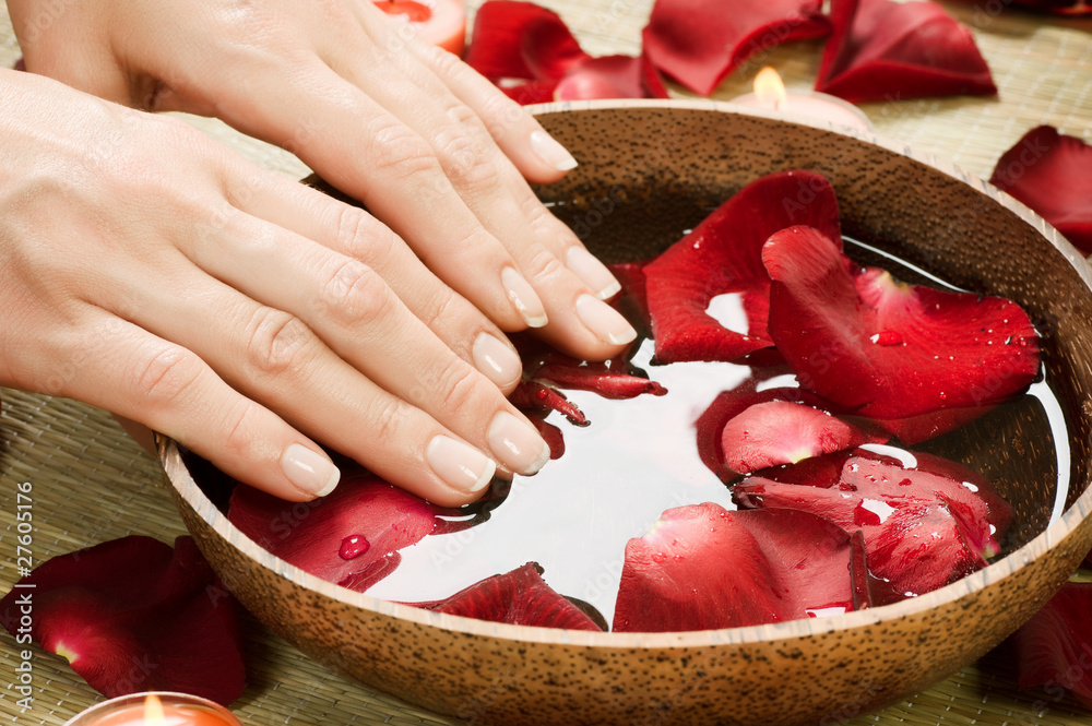 Hands Spa.Manicure concept