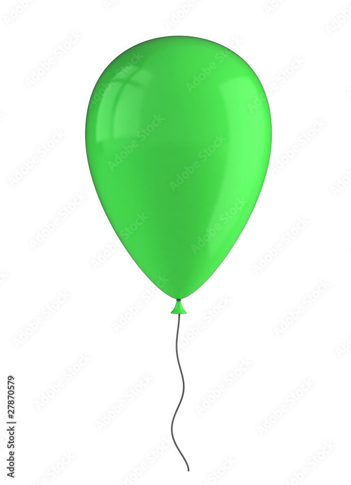 Inflatable balloon isolated on white