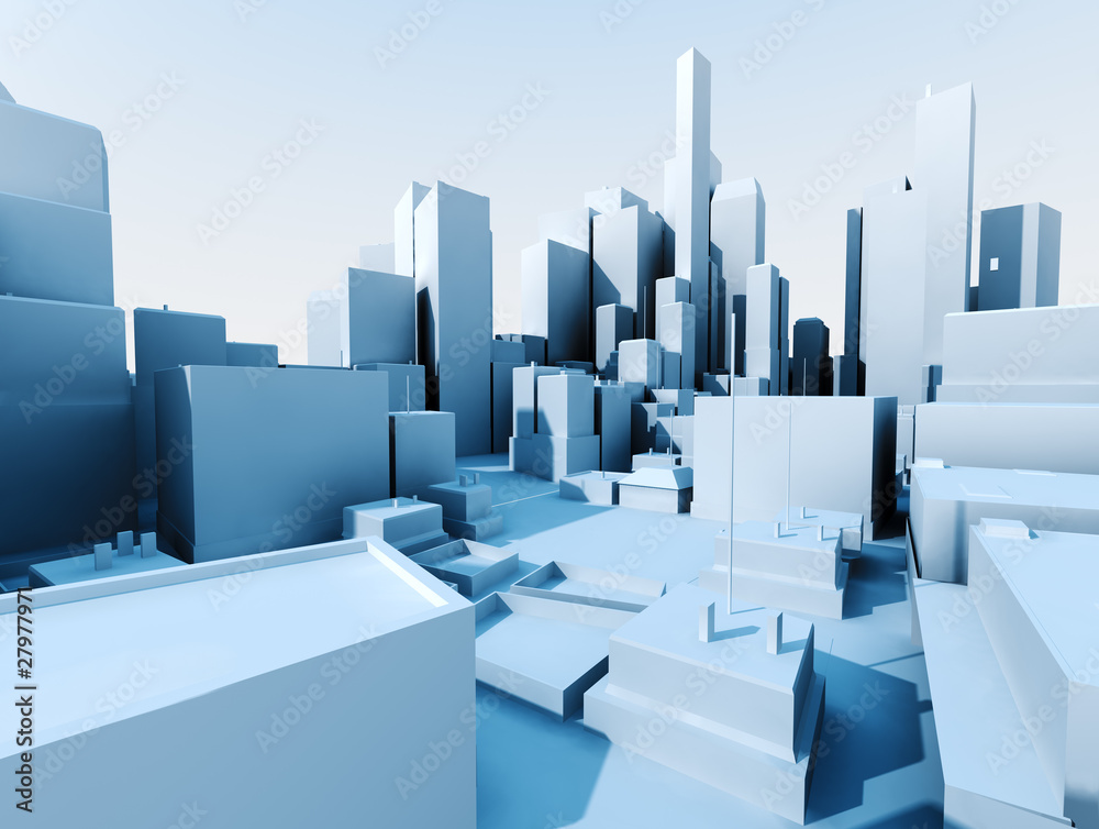 imagen 3d de ciudad