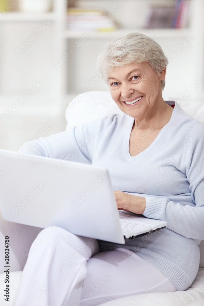 Woman with laptop