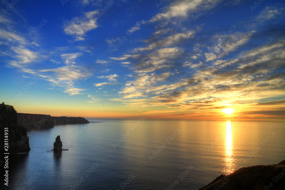 Cliffs of Moher at sunset - Ireland