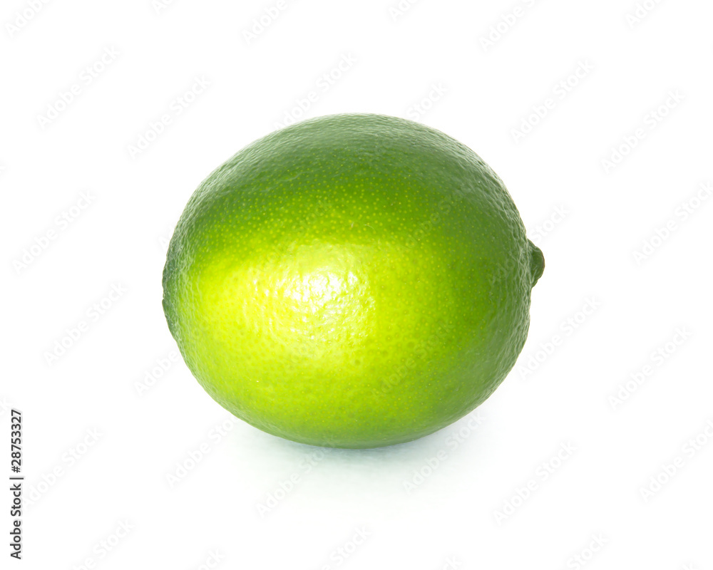 lime isolated on white