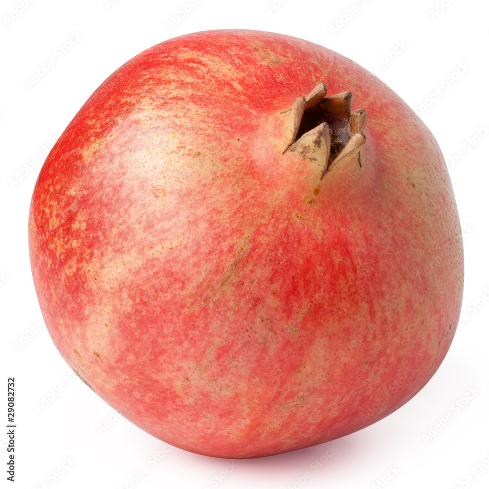 pomegranate isolated on white background+ Clipping Path