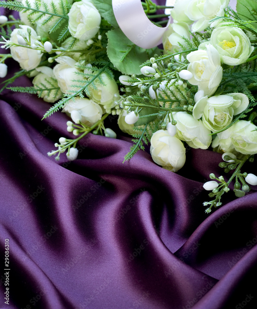 Beautiful trendy Violet Silk