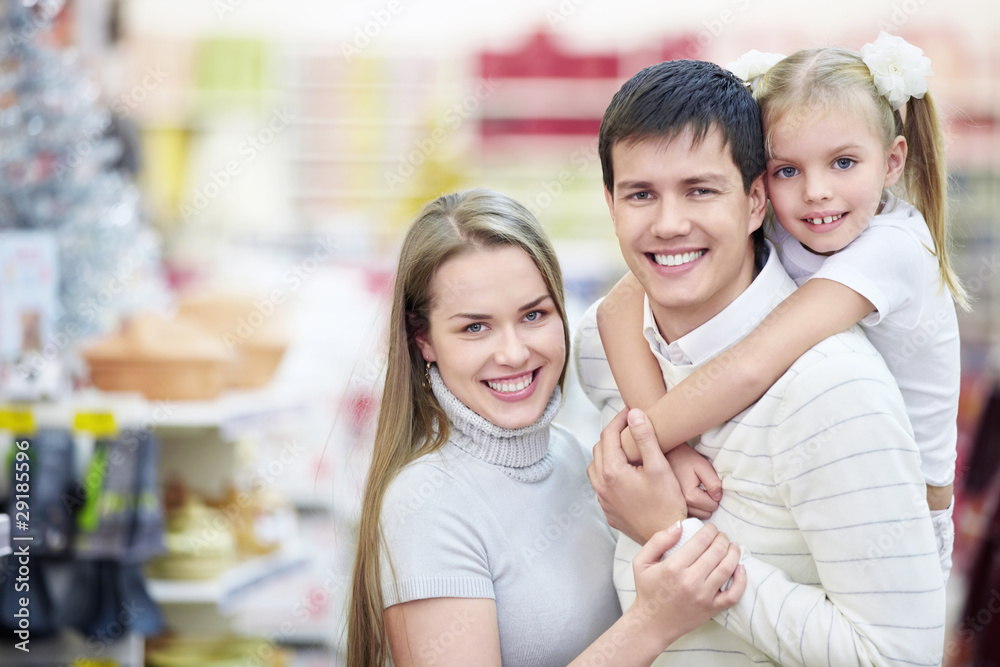 Smiling family