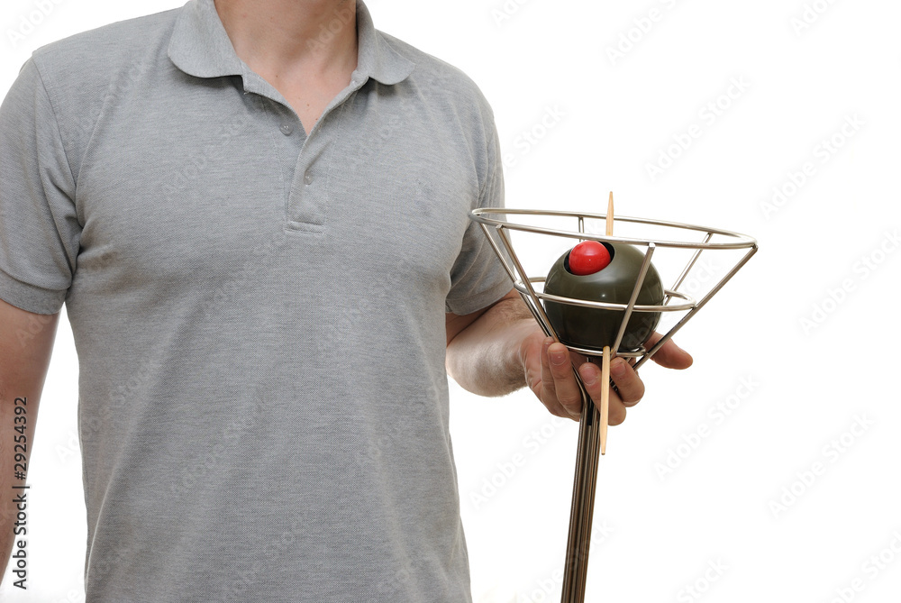 Man holding Novelty Martini