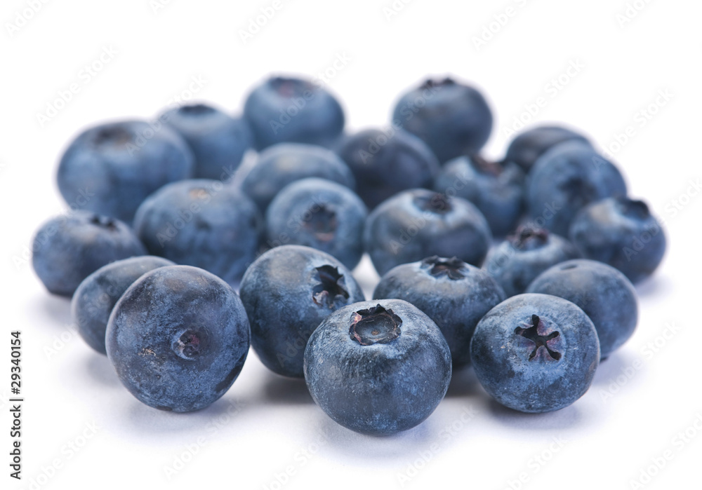 Blueberry berry closeup