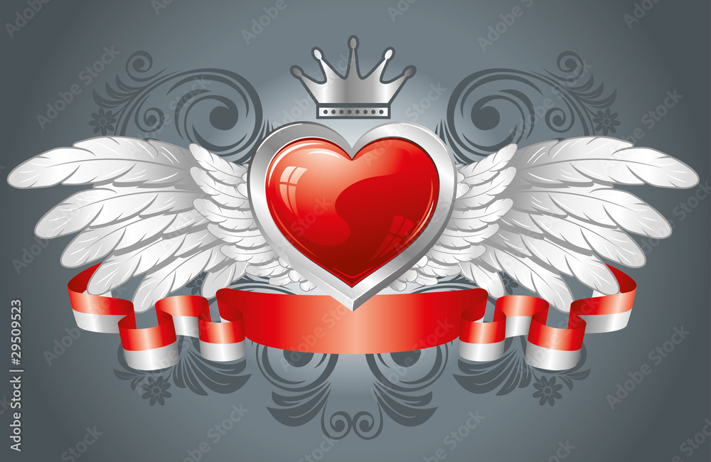 heart with wings