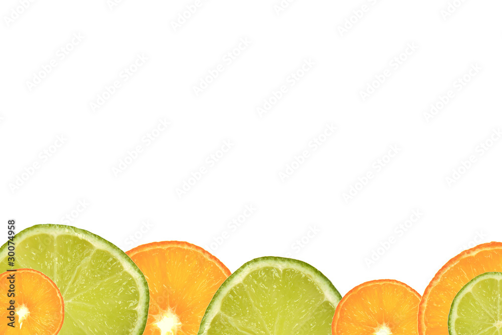 Fruit slices background