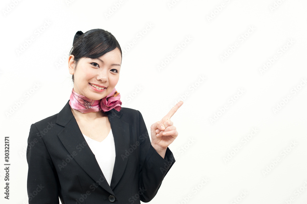 a portrait of beautiful businesswoman