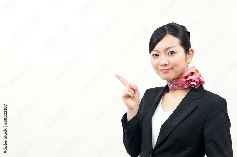 a portrait of beautiful businesswoman