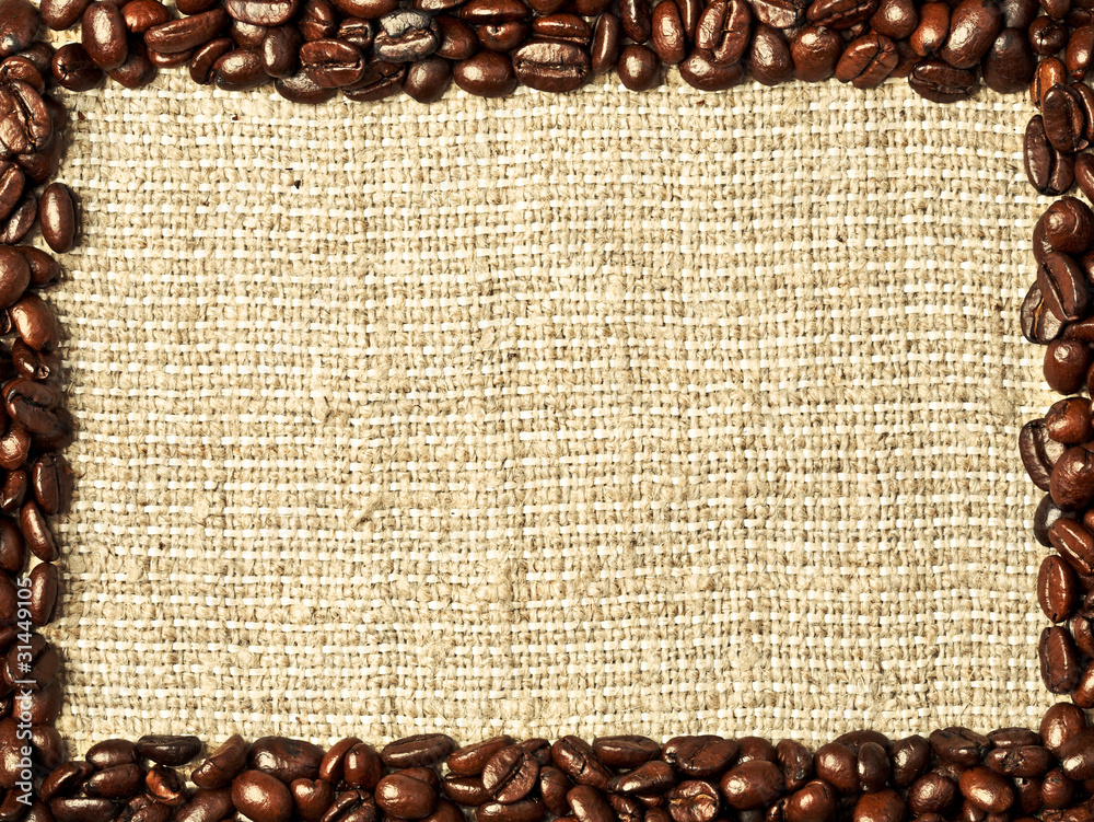 Frame from coffee beans