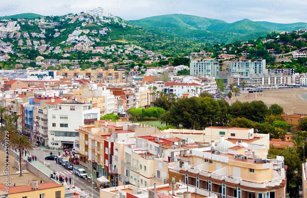 mediterranean City Overview.(Peñiscola)