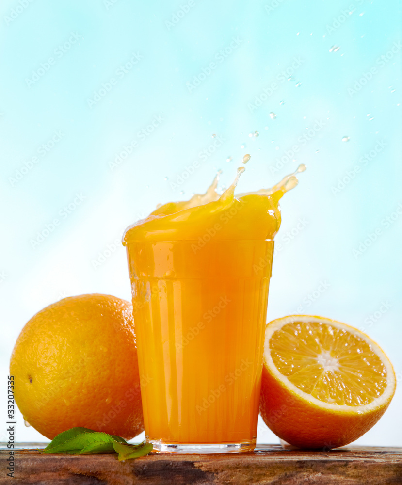 orange juice splash