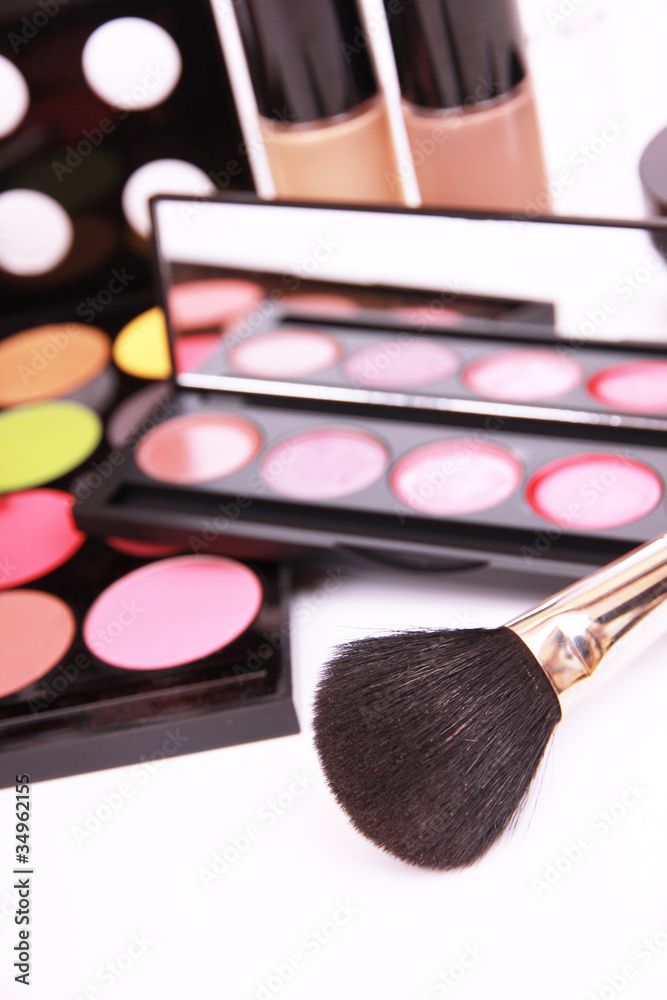 Make up equipment, macro photo