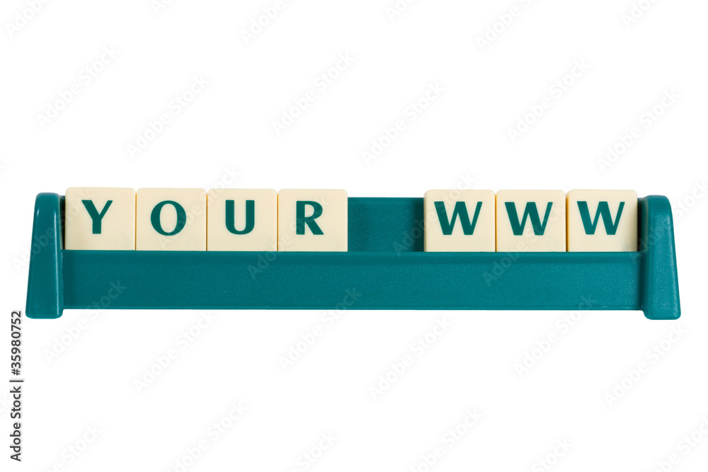 Your www sign made by blocks