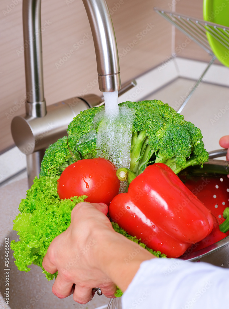 Fresh Vegetables Washing