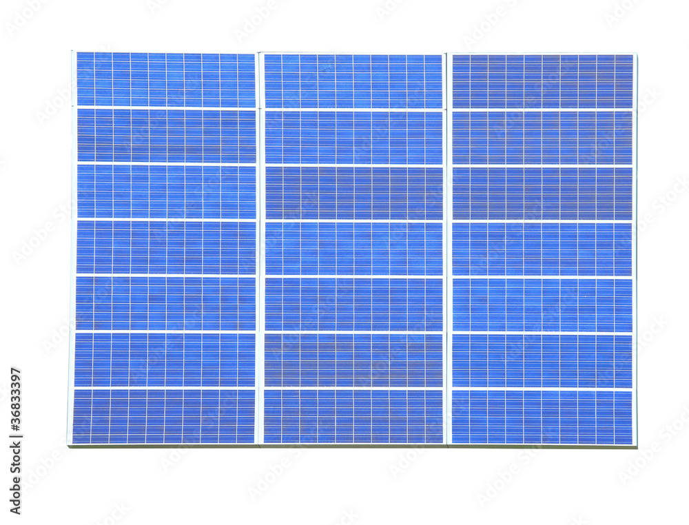 Solar Panel with white background