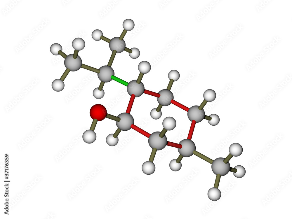 薄荷醇的分子