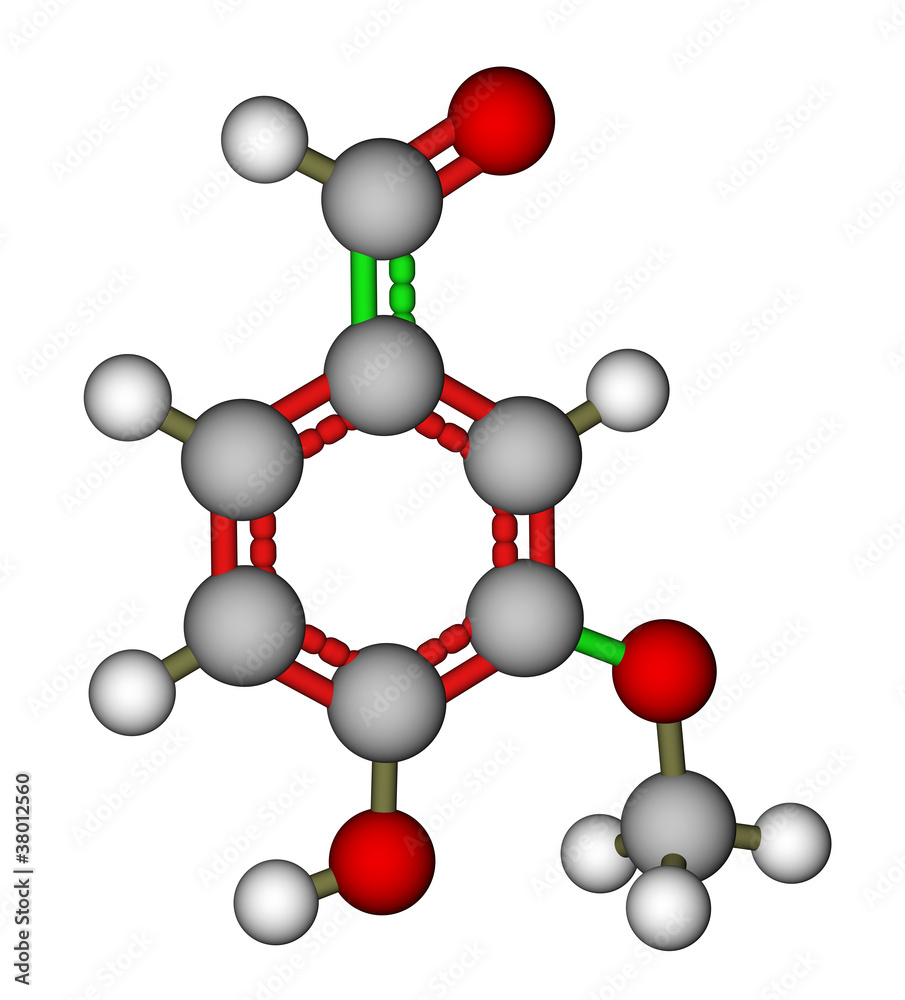 香兰素分子模型