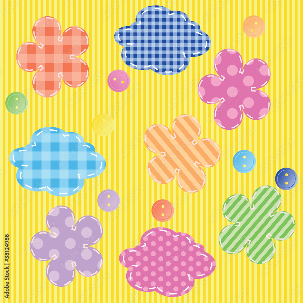 scrapbooking elements seamless pattern