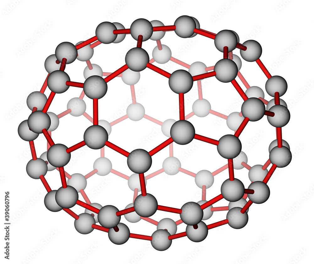 富勒烯C70分子结构