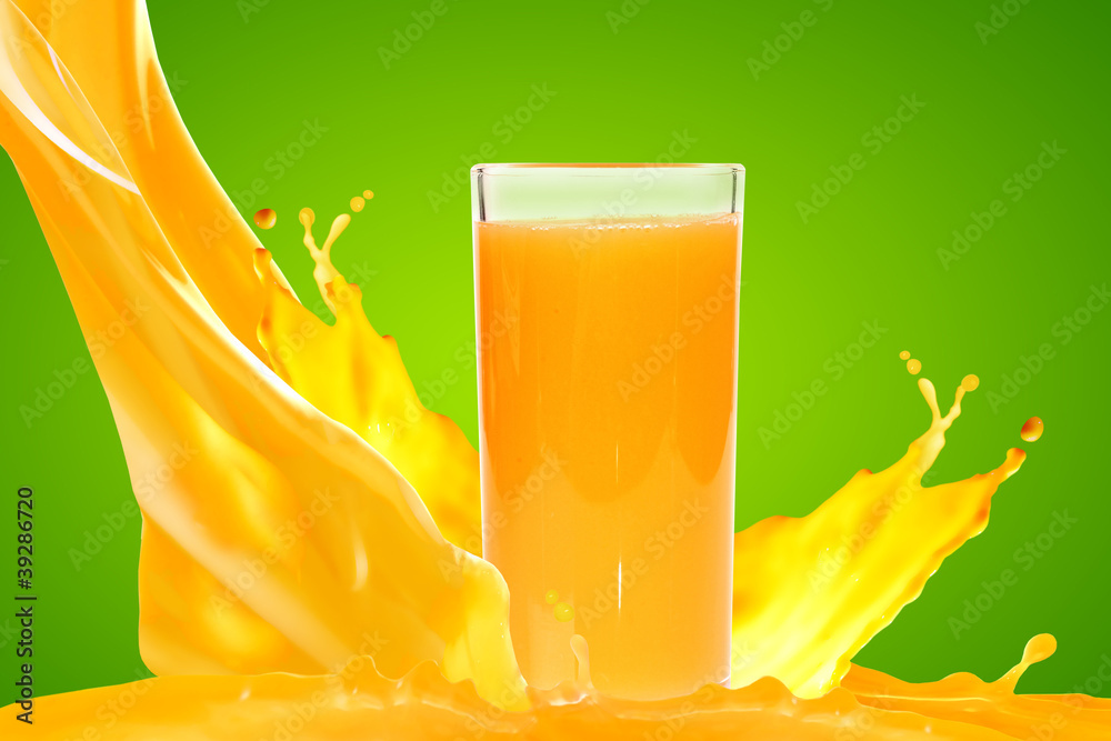 Juice in glass